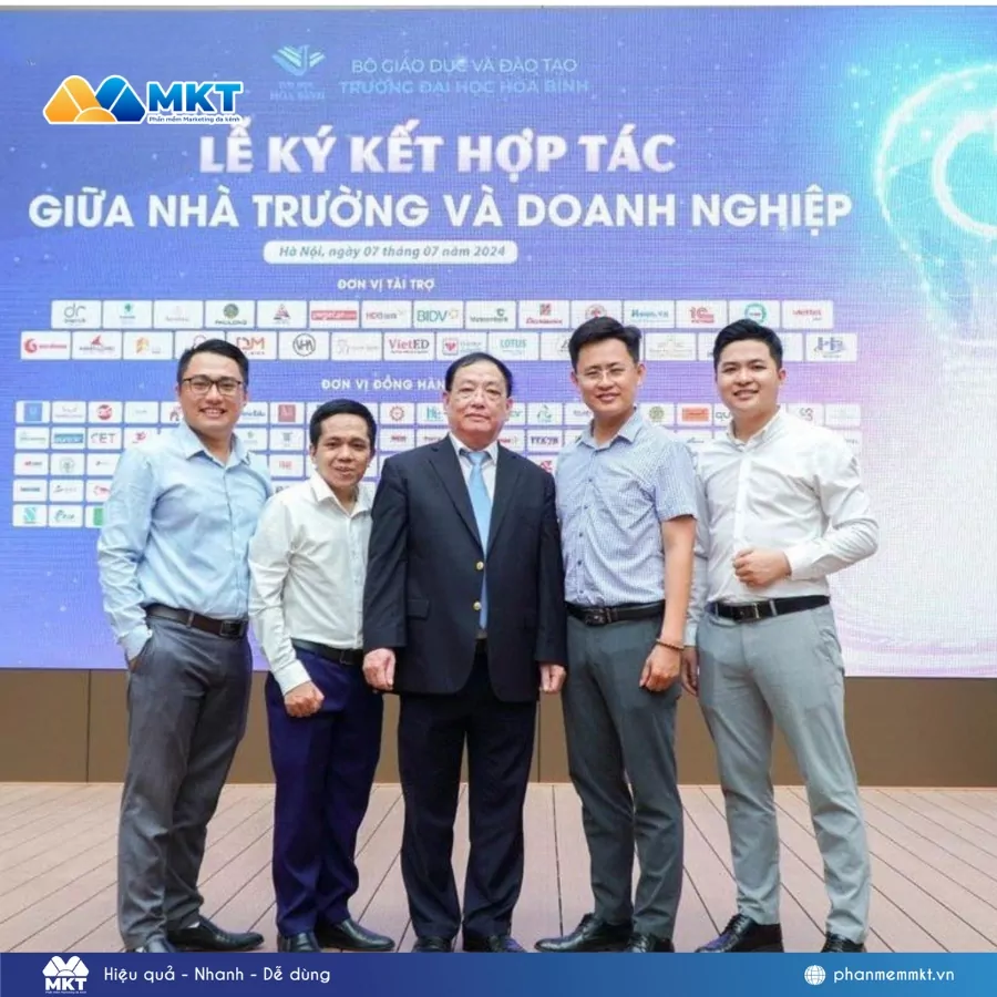 Lễ ký kết hợp tác giữa Công ty CP Giải pháp MKT và Trường Đại học Hòa Bình năm 2024
